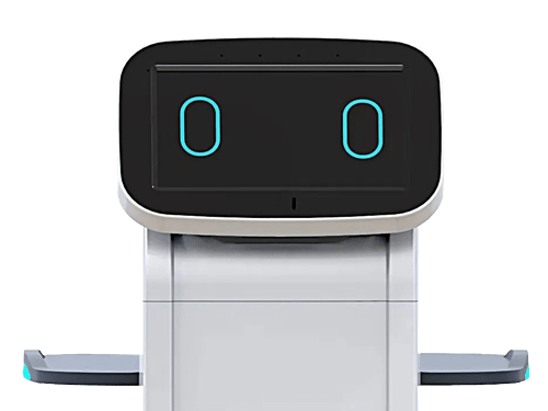 Nahaufnahme des Vibotix Serviceroboter– clevere Technologie trifft auf präzise Automatisierungslösungen für Ihr Unternehmen.